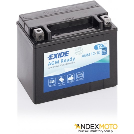 Akumulator 10 Ah EXIDE AGM Ready AGM12-10 -zdjęcie numer 1