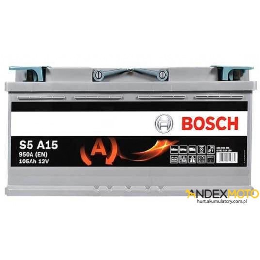 Akumulator 105 Ah BOSCH AGM S5A15 0 092 S5A 150 -zdjęcie numer 1