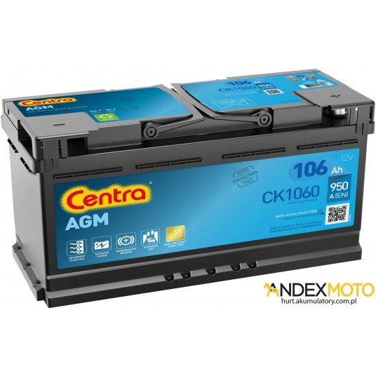 Akumulator 105 Ah CENTRA AGM CK1060/ EK1060 -zdjęcie numer 1
