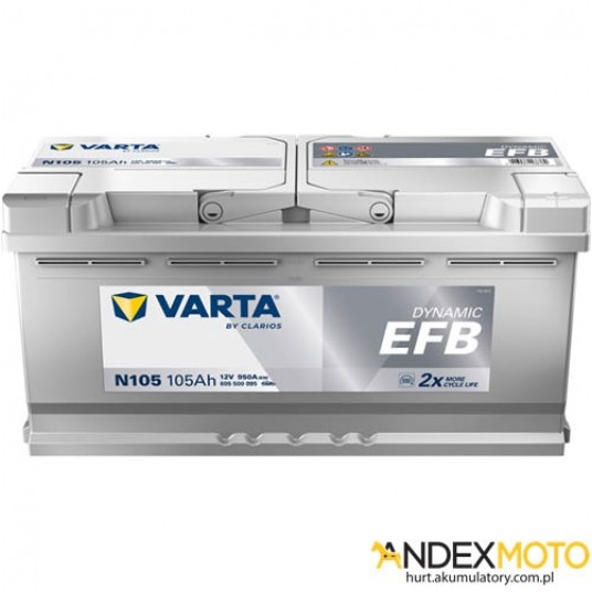 Akumulator 105 Ah VARTA DYNAMIC EFB N105 605500095 -zdjęcie numer 1