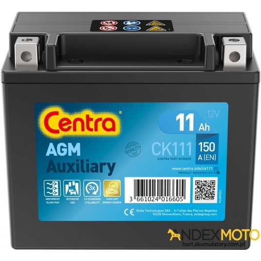 Akumulator 11 Ah CENTRA AUXILIARY CK111 -zdjęcie numer 1