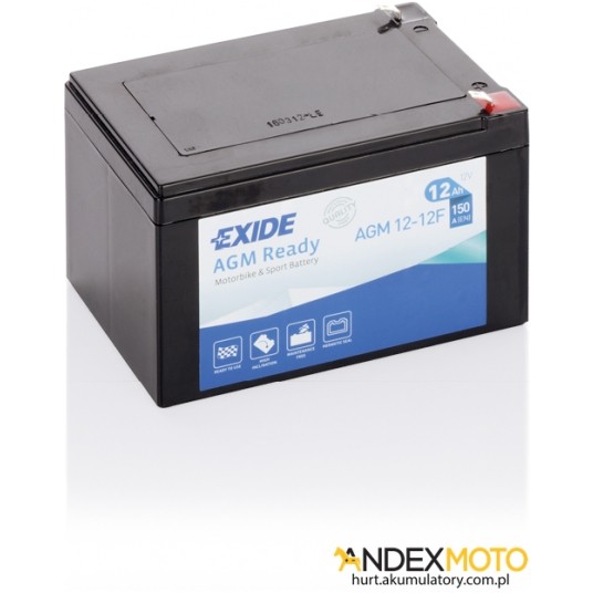 Akumulator 12 Ah EXIDE AGM Ready AGM12-12F -zdjęcie numer 1