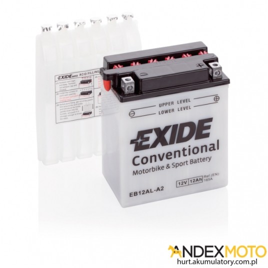 Akumulator 12 Ah EXIDE conventional EB12AL-A2 -zdjęcie numer 1