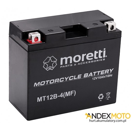 Akumulator 12V 10Ah MT12B GEL MORETTI -zdjęcie numer 1