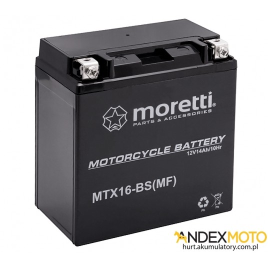Akumulator 12V 14Ah MTX16 GEL MORETTI -zdjęcie numer 1