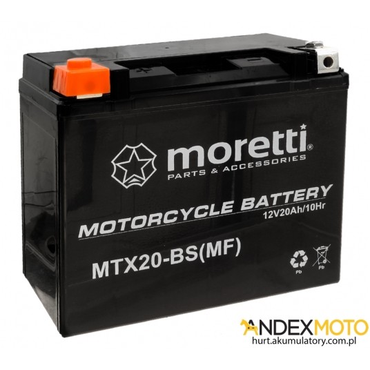 Akumulator 12V 20Ah MTX20-BS GEL MORETTI -zdjęcie numer 1