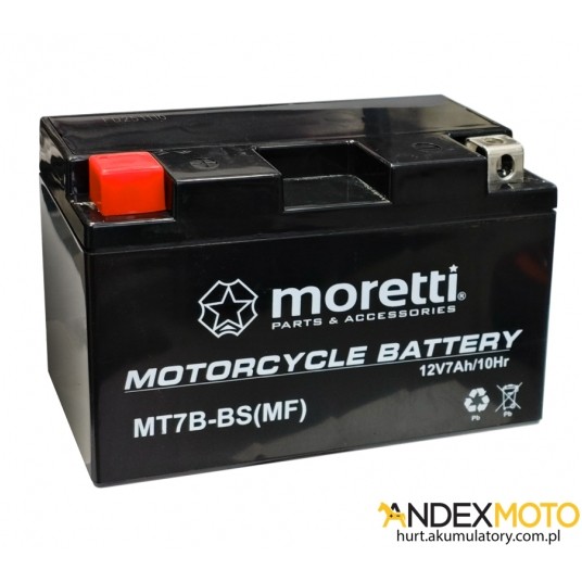 Akumulator 12V 6,5Ah MT7B-BS GEL MORETTI -zdjęcie numer 1