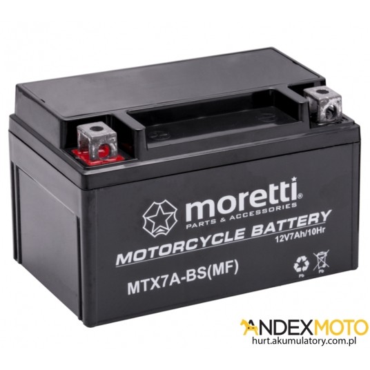 Akumulator 12V 7Ah MTX7A-BS GEL MORETTI -zdjęcie numer 1