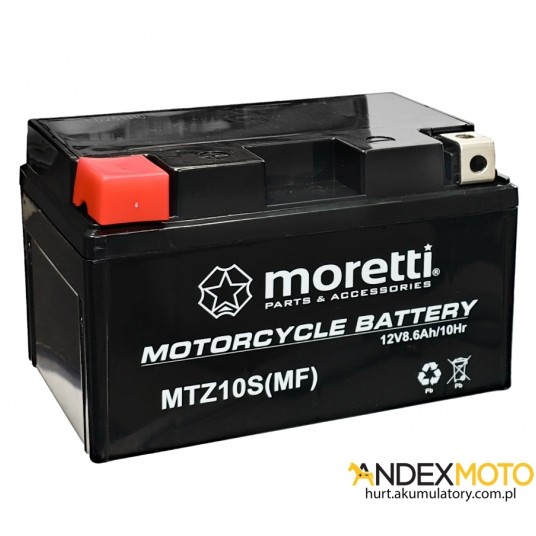 Akumulator 12V 8,6Ah MTZ10S GEL MORETTI -zdjęcie numer 1