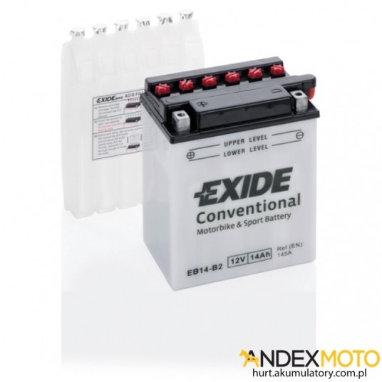 Akumulator 14 Ah EXIDE conventional EB14-B2 -zdjęcie numer 1