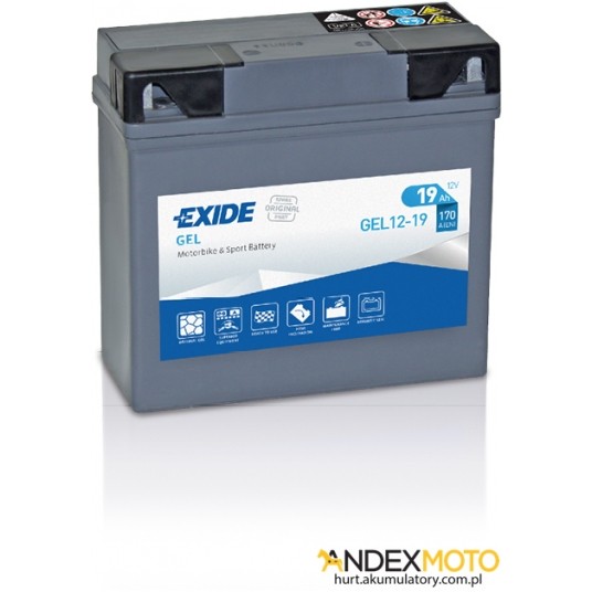 Akumulator 19 Ah EXIDE GEL GEL12-19 -zdjęcie numer 1