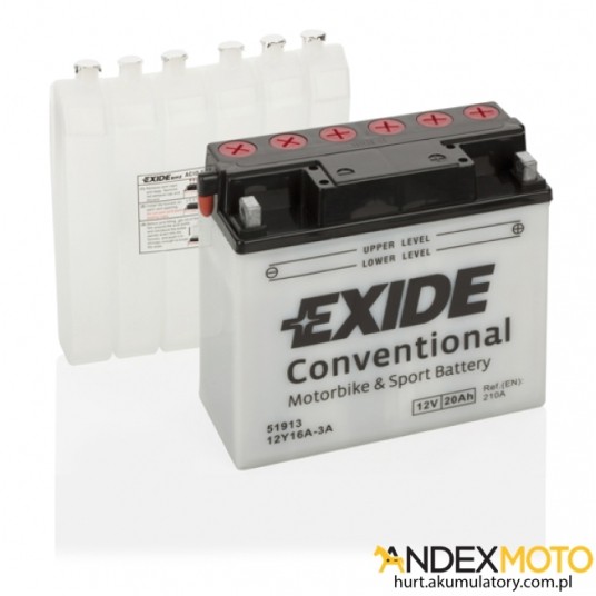 Akumulator 20 Ah EXIDE conventional 12Y16A-3A -zdjęcie numer 1