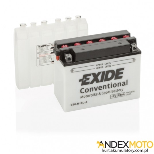 Akumulator 20 Ah EXIDE conventional E50-N18L-A -zdjęcie numer 1