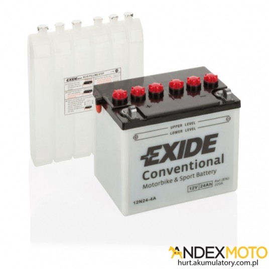 Akumulator 24 Ah EXIDE conventional 12N24-4A -zdjęcie numer 1