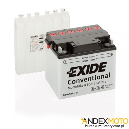 Akumulator 30 Ah EXIDE conventional E60-N30L-A -zdjęcie numer 1