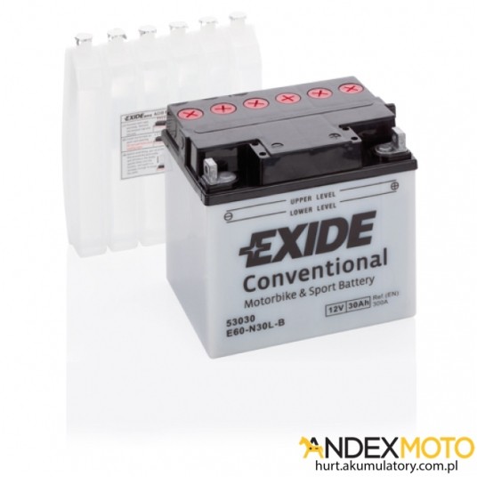 Akumulator 30 Ah EXIDE conventional E60-N30L-B -zdjęcie numer 1