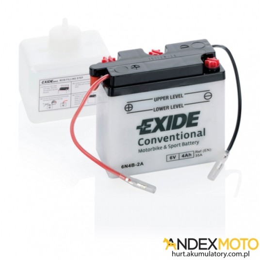 Akumulator 4 Ah EXIDE conventional 6N4B-2A -zdjęcie numer 1