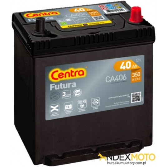 Akumulator 40 Ah CENTRA FUTURA CA406 -zdjęcie numer 1