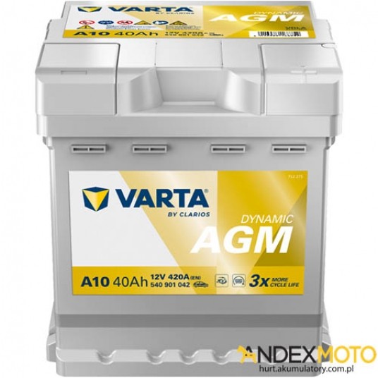 Akumulator 40 Ah VARTA DYNAMIC AGM A10 540901042 -zdjęcie numer 1