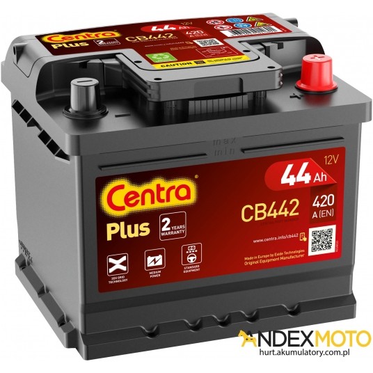Akumulator 44 Ah CENTRA PLUS CB442 -zdjęcie numer 1
