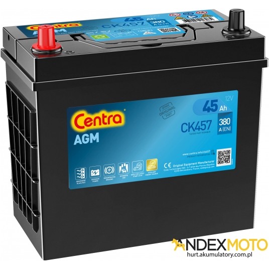 Akumulator 45 Ah CENTRA AGM CK457 -zdjęcie numer 1