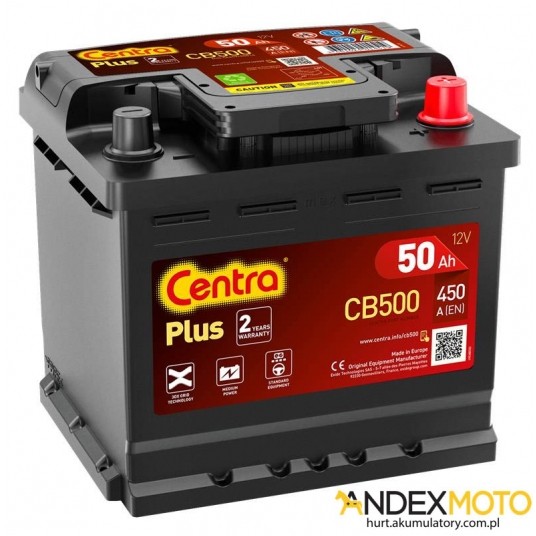 Akumulator 50 Ah CENTRA PLUS CB500 -zdjęcie numer 1