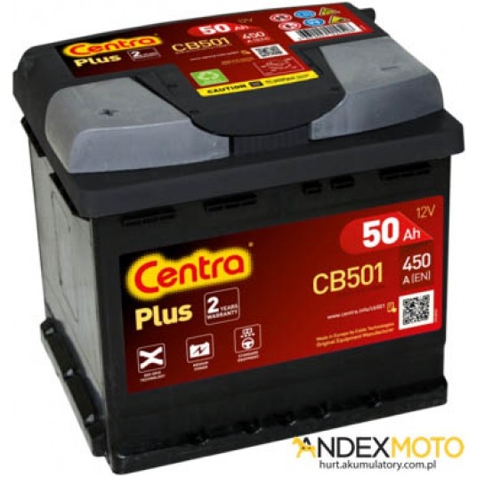 Akumulator 50 Ah CENTRA PLUS CB501 -zdjęcie numer 1