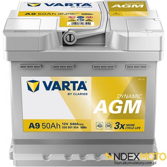 Akumulator 50 Ah VARTA DYNAMIC AGM A9 550901054 -zdjęcie numer 1