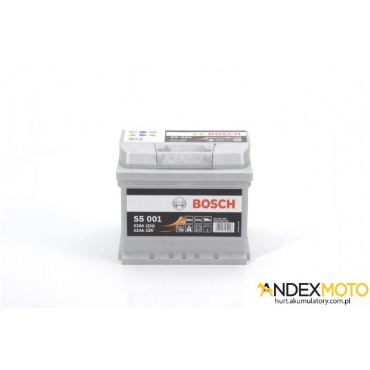 Akumulator 52 Ah BOSCH S5 S5001 0 092 S50 010 -zdjęcie numer 1