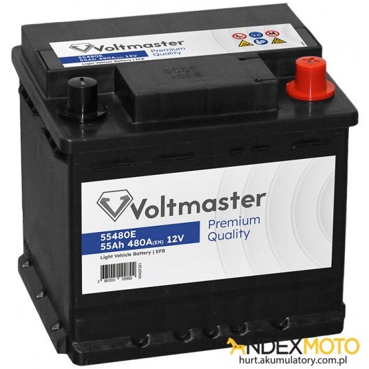 Akumulator 55 Ah 55480E VOLTMASTER EFB -zdjęcie numer 1