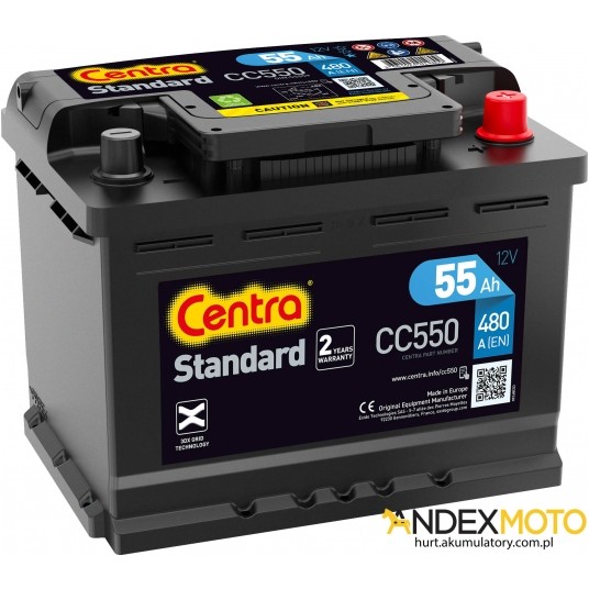 Akumulator 55 Ah CENTRA STANDARD CC550 -zdjęcie numer 1