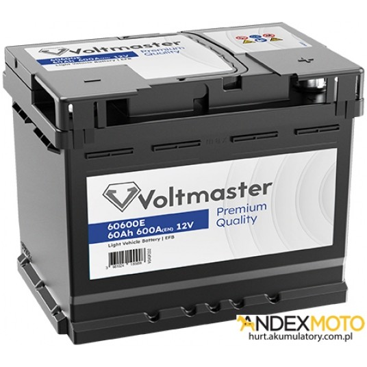 Akumulator 60 Ah 60600E VOLTMASTER EFB -zdjęcie numer 1