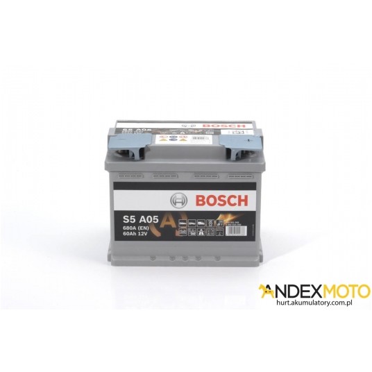 Akumulator 60 Ah BOSCH AGM S5A05 0 092 S5A 050 -zdjęcie numer 1