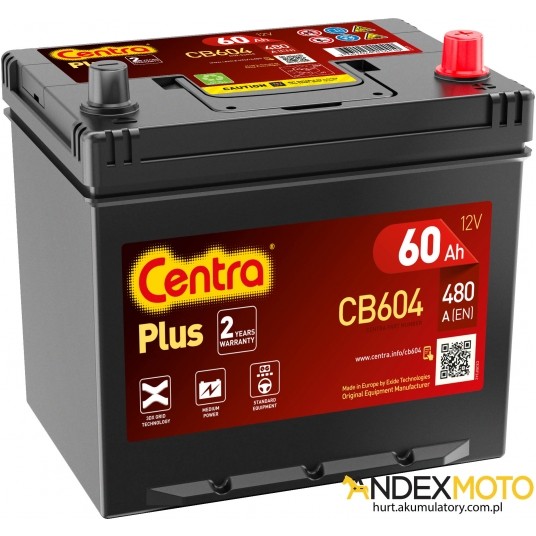 Akumulator 60 Ah CENTRA PLUS CB604 -zdjęcie numer 1
