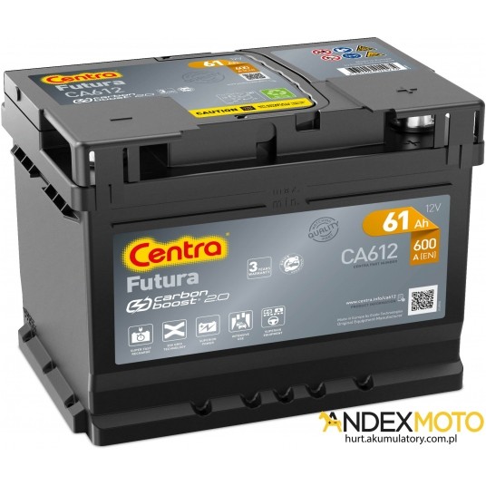 Akumulator 61 Ah CENTRA FUTURA CA612 -zdjęcie numer 1