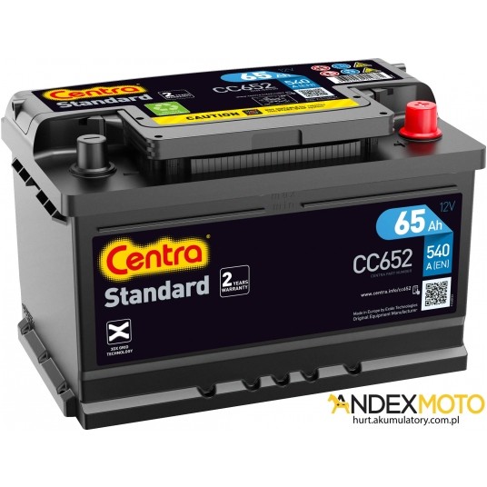 Akumulator 65 Ah CENTRA STANDARD CC652 -zdjęcie numer 1
