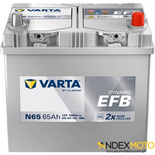 Akumulator 65 Ah VARTA DYNAMIC EFB N65 565501065 -zdjęcie numer 1