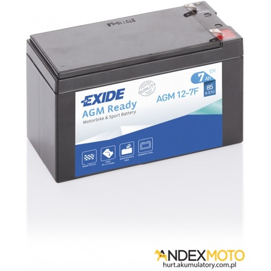 Akumulator 7 Ah EXIDE AGM Ready AGM12-7F -zdjęcie numer 1