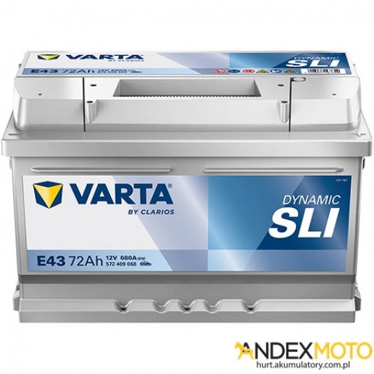 Akumulator 72 Ah VARTA DYNAMIC SLI E43 572409068 -zdjęcie numer 1