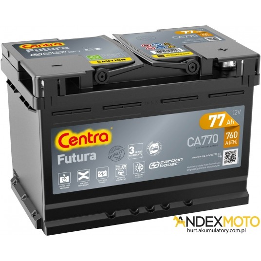 Akumulator 77 Ah CENTRA FUTURA CA770 -zdjęcie numer 1