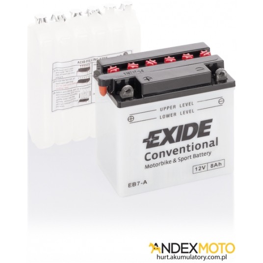 Akumulator 8 Ah EXIDE conventional EB7-A -zdjęcie numer 1