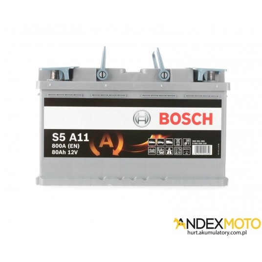 Akumulator 80 Ah BOSCH AGM S5A11 0 092 S5A 110 -zdjęcie numer 1