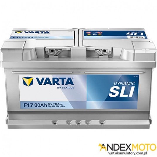 Akumulator 80 Ah VARTA DYNAMIC SLI F17 580406074 -zdjęcie numer 1