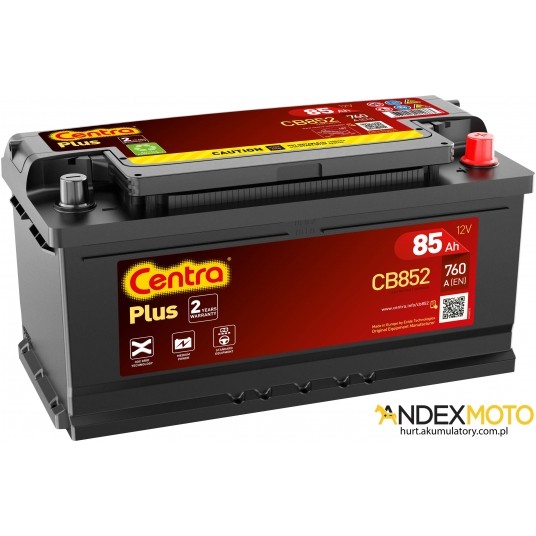 Akumulator 85 Ah CENTRA PLUS CB852 -zdjęcie numer 1