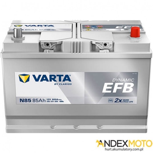 Akumulator 85 Ah VARTA DYNAMIC EFB N85 585501080 -zdjęcie numer 1