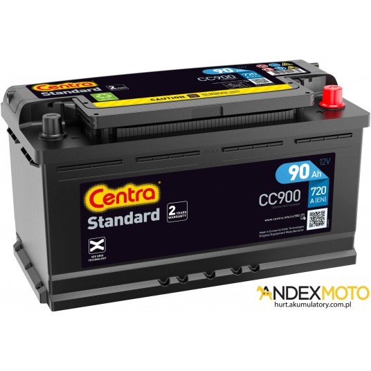 Akumulator 90 Ah CENTRA STANDARD CC900 -zdjęcie numer 1