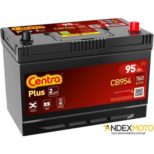 Akumulator 95 Ah CENTRA PLUS CB954 -zdjęcie numer 1