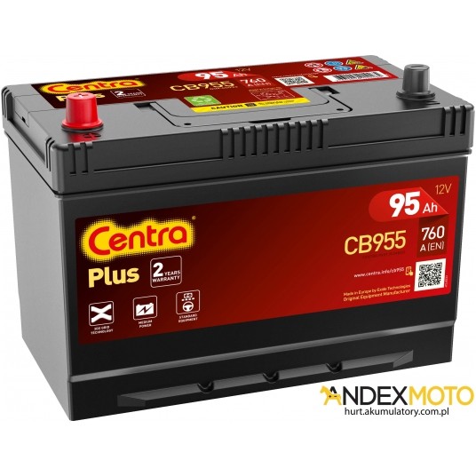 Akumulator 95 Ah CENTRA PLUS CB955 -zdjęcie numer 1