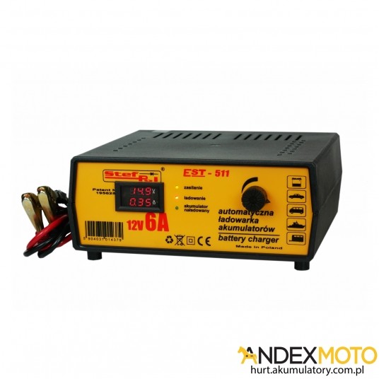 Ładowarka automatyczna EST-511 12V/6A -zdjęcie numer 1
