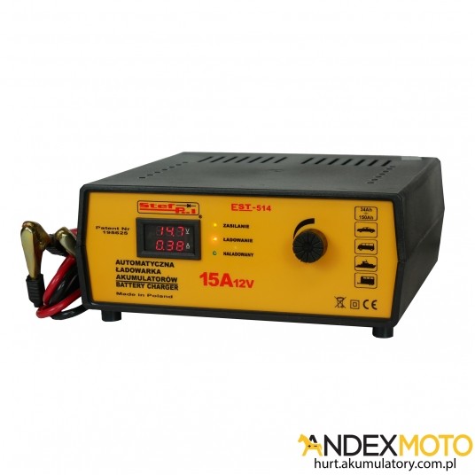 Ładowarka automatyczna EST-514 12V/15A -zdjęcie numer 1